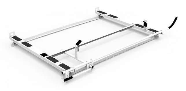 4NCA0C – HOLMAN Ladder Rack, Rain Gutter Mount Multi-Fit Passenger Side Only Powder Coated White Aluminum